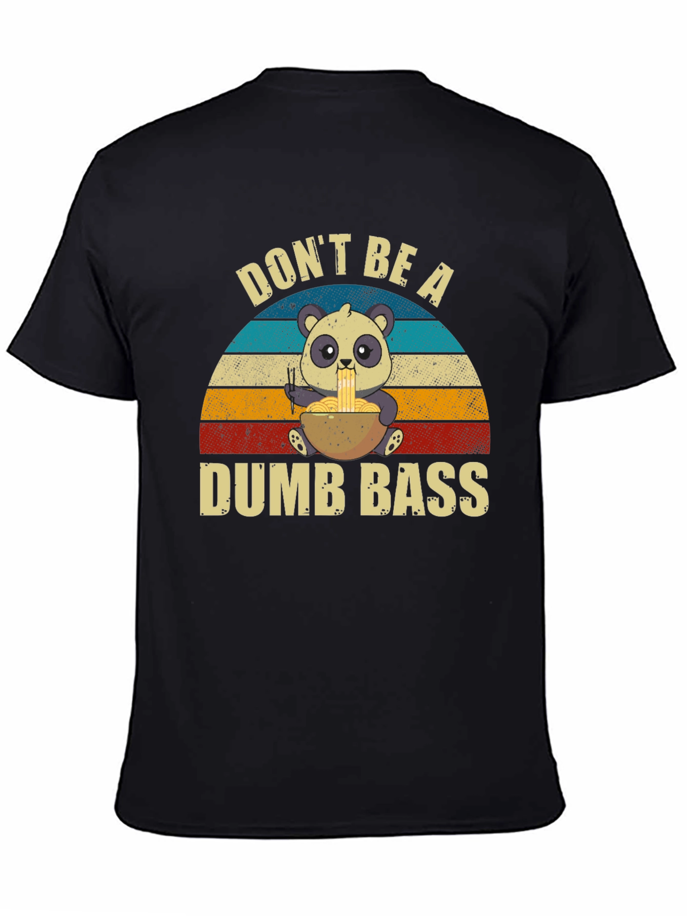 Camiseta Panda Comiendo Ramen - No Seas Tonto