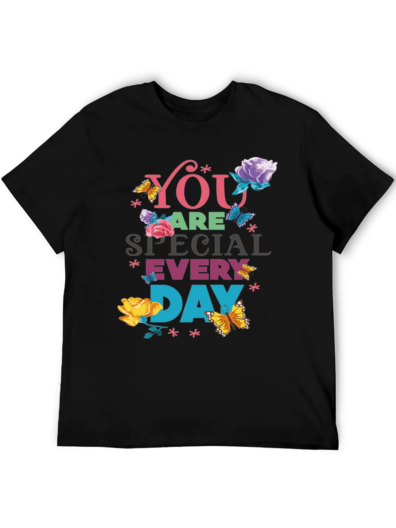 Camiseta Negra Eres Especial Cada Día