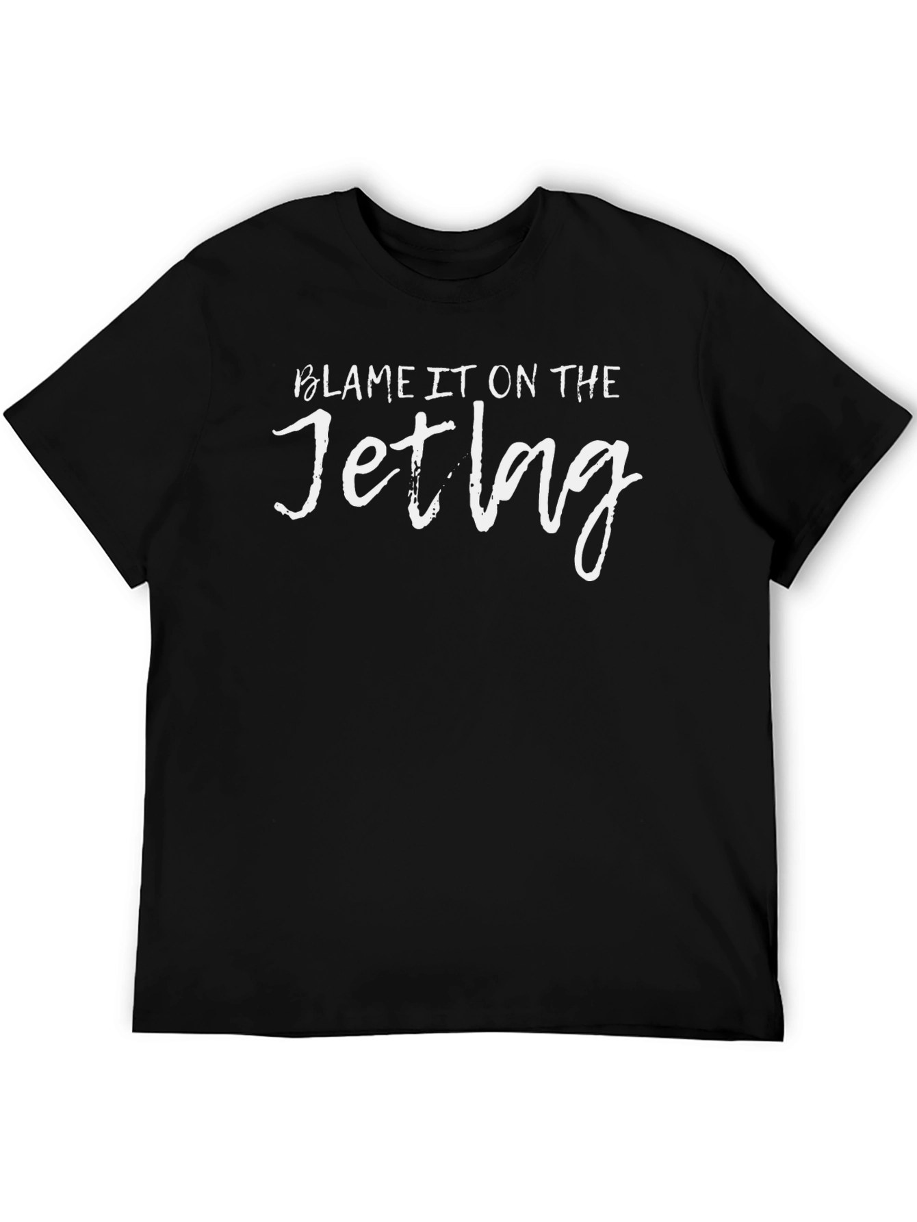 Camiseta Negra: Culpa al Jet Lag