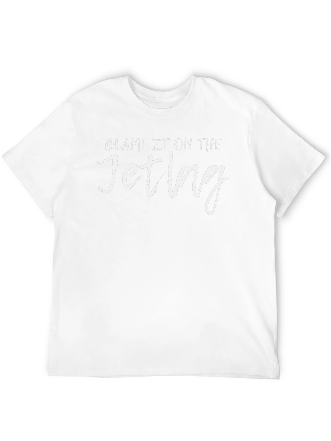 Camiseta Negra: Culpa al Jet Lag
