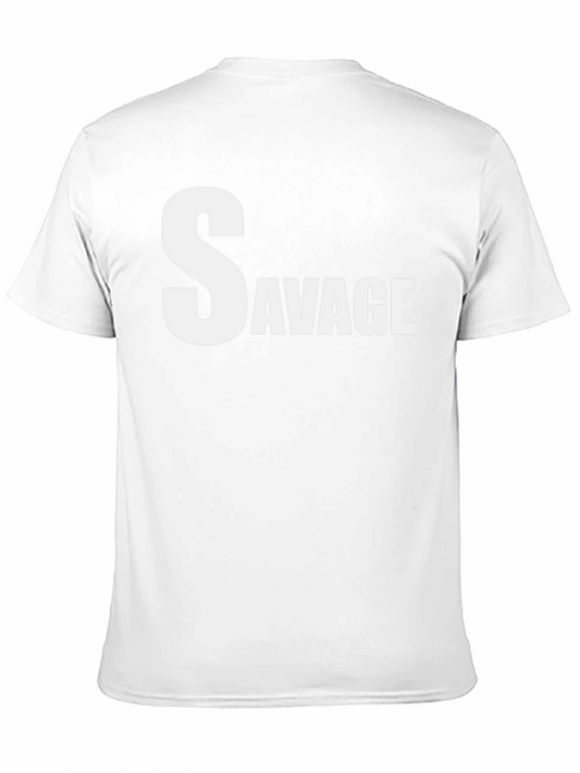 Camiseta Negra Savage para Hombre - Estilo Urbano
