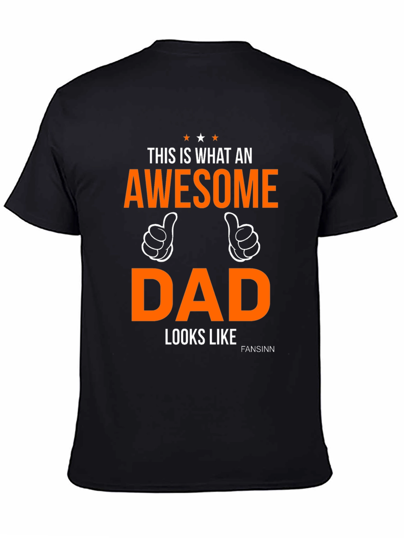 Camiseta Negra Awesome Dad
