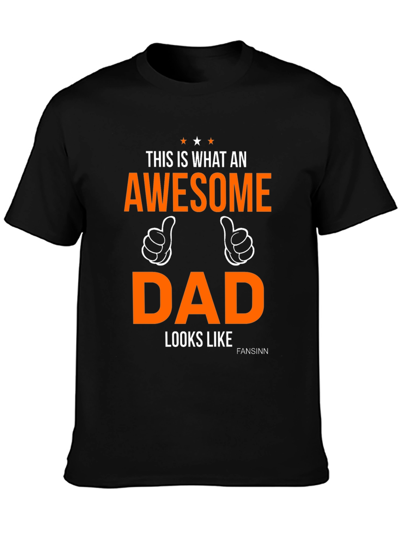 Camiseta Negra Awesome Dad