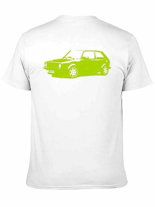 Camiseta Negra con Diseño de Coche Clásico