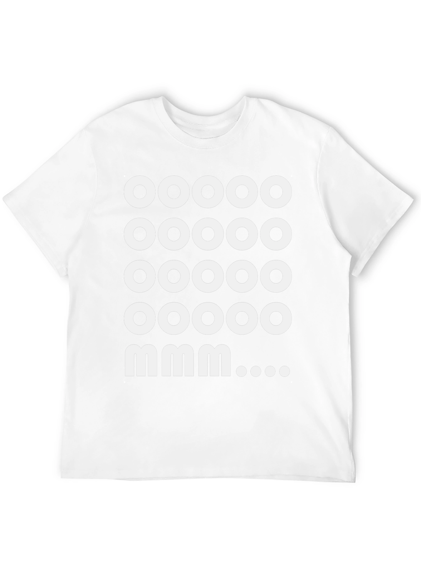 Camiseta Negra: Ooooo mmm... Diseño Divertido