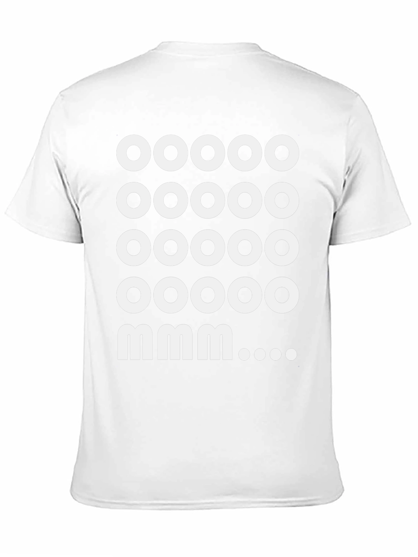 Camiseta Negra: Ooooo mmm... Diseño Divertido