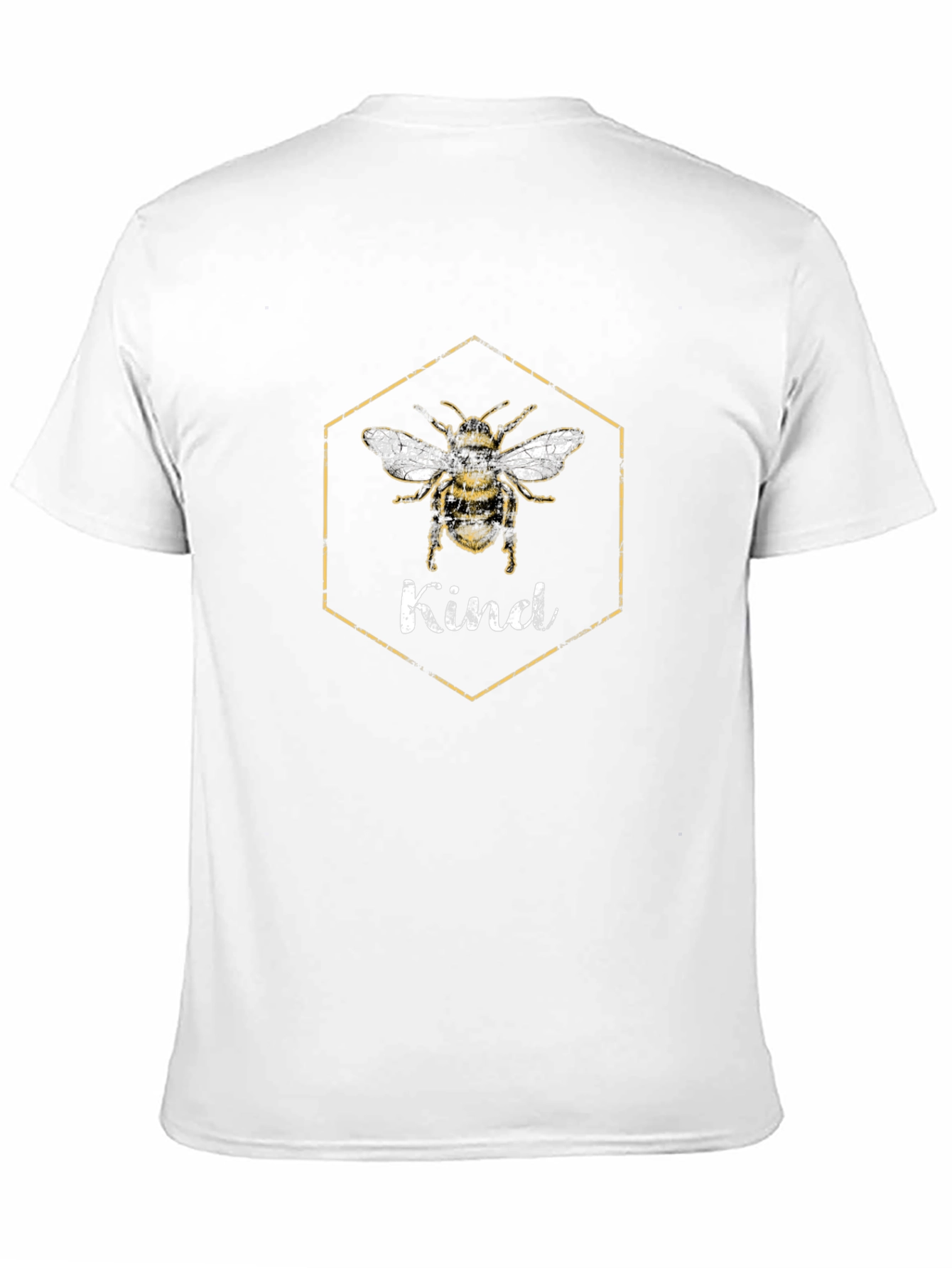 Camiseta Negra Be Kind con Diseño de Abeja