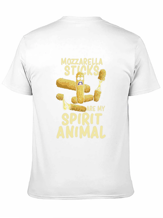 Camiseta Negra Mozzarella Sticks Spirit Animal