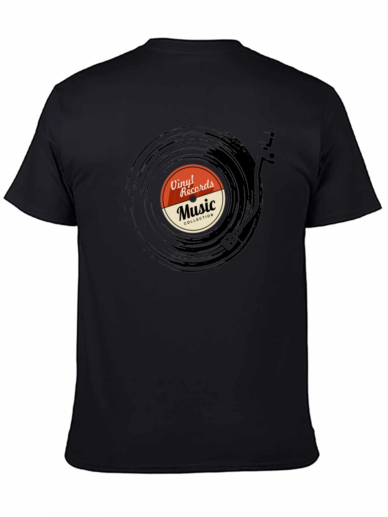 Camiseta Negra Vinilo Records Music Collection
