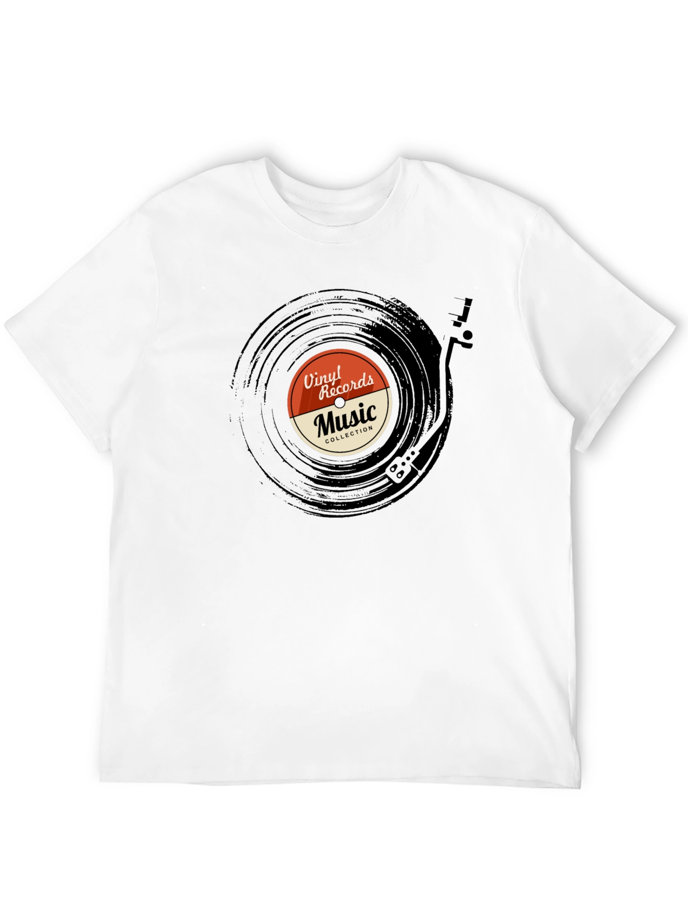 Camiseta Negra Vinilo Records Music Collection