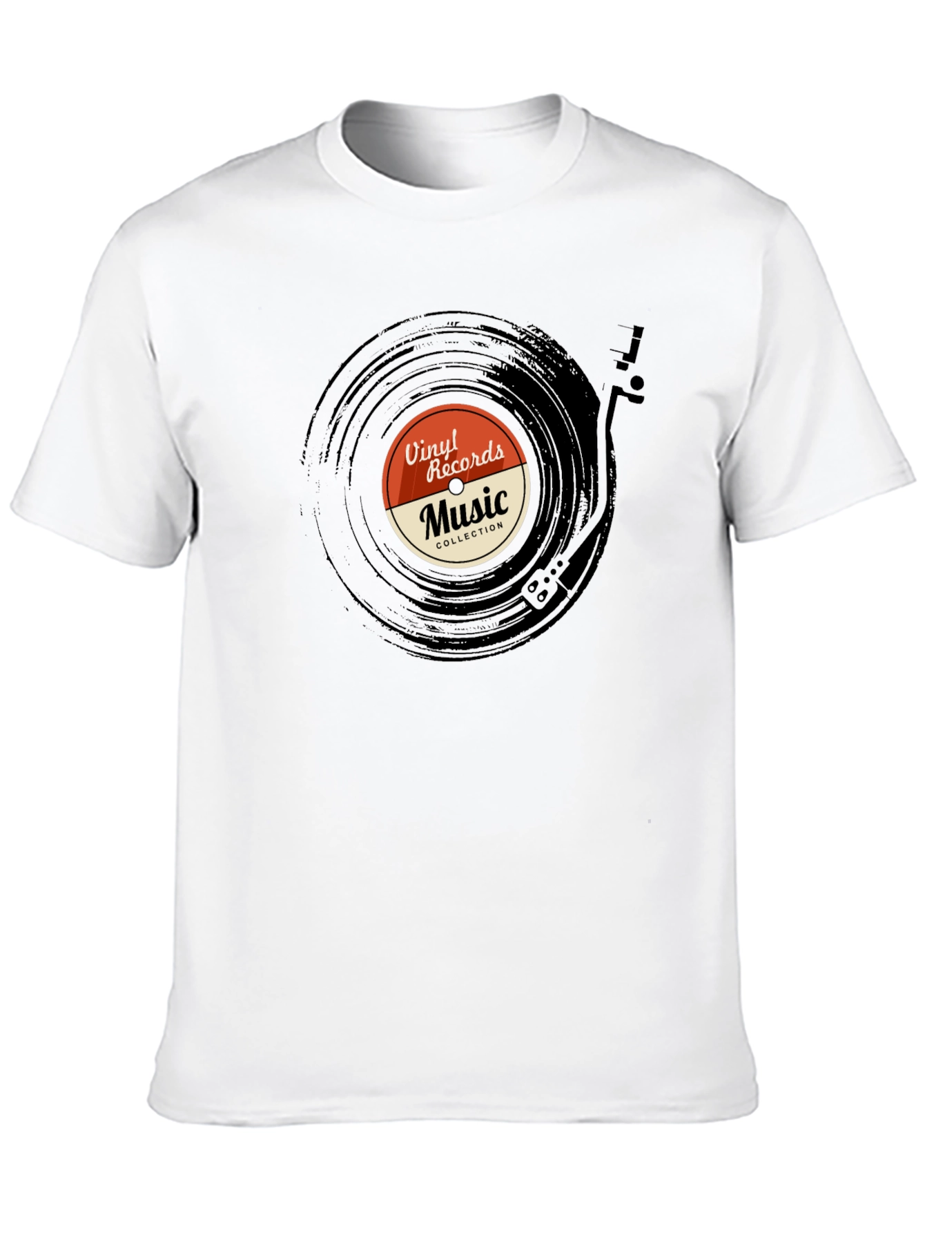 Camiseta Negra Vinilo Records Music Collection