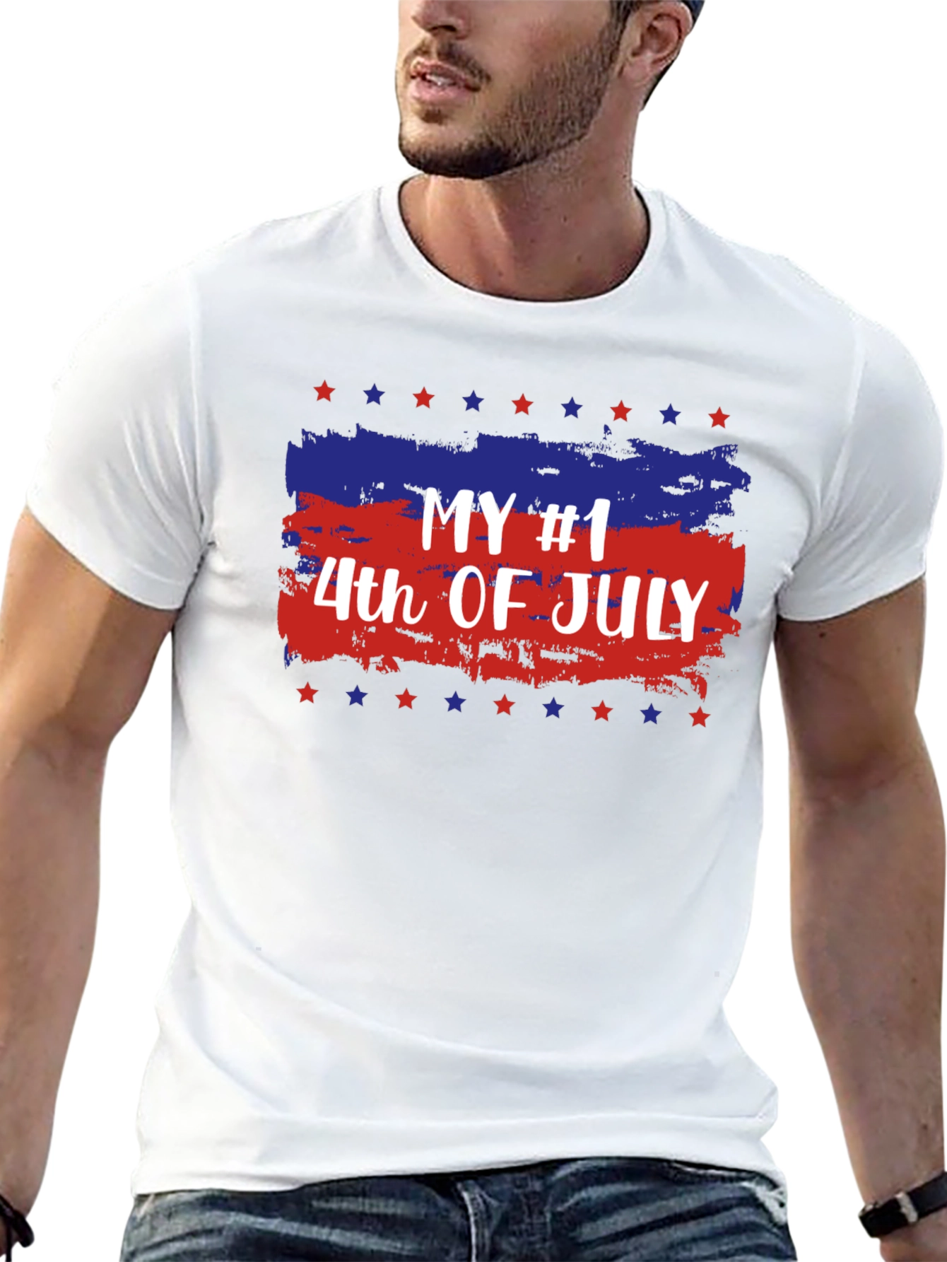 Camiseta patriótica del 4 de julio para hombre