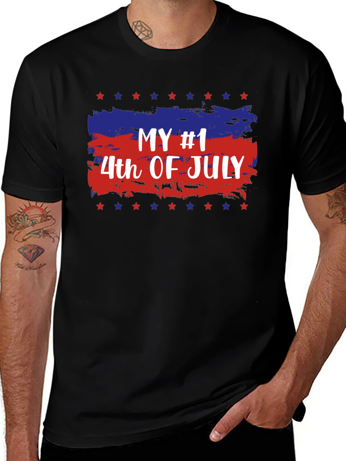 Camiseta patriótica del 4 de julio para hombre