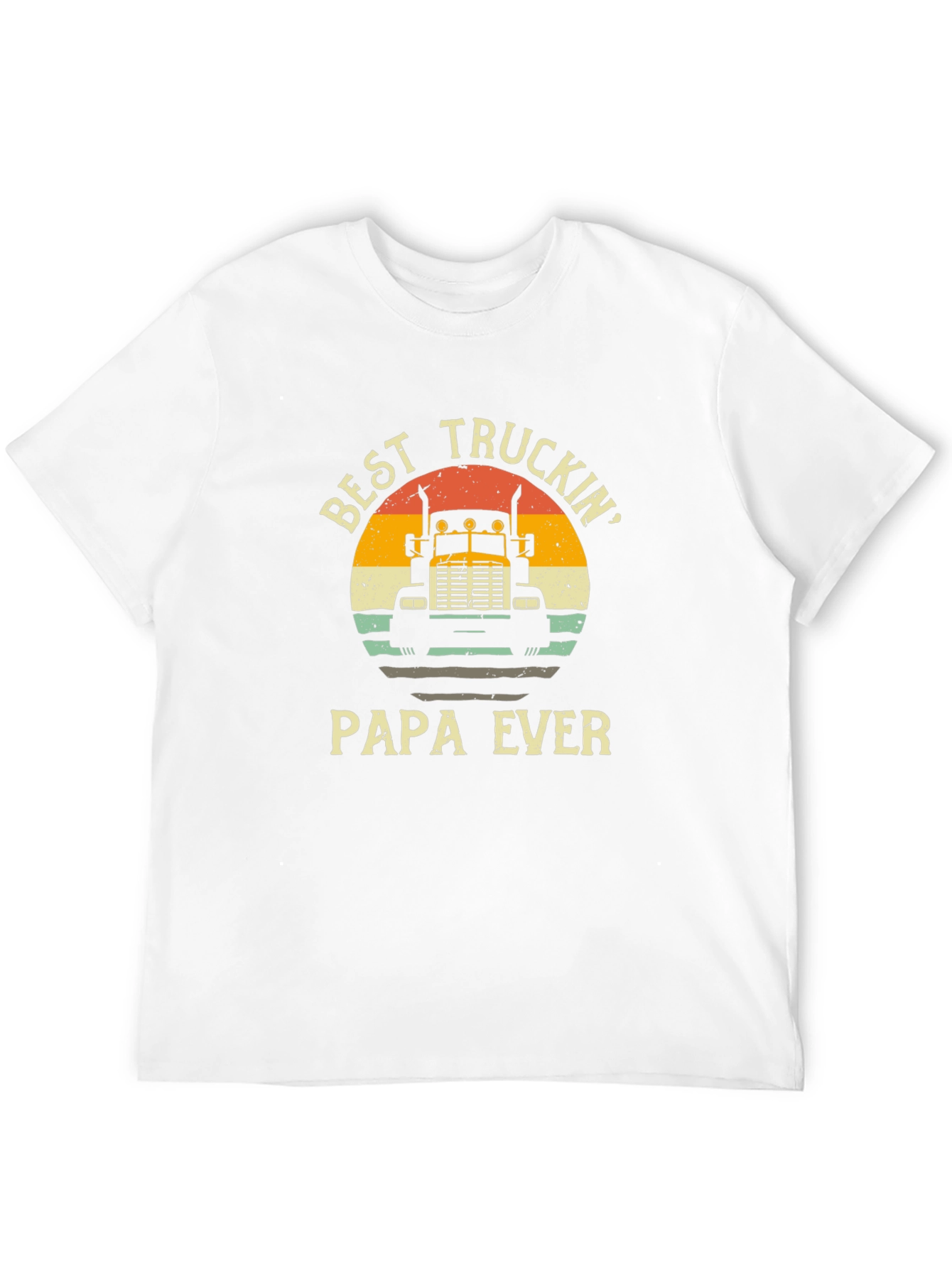 Camiseta Negra Best Truckin Papa Ever