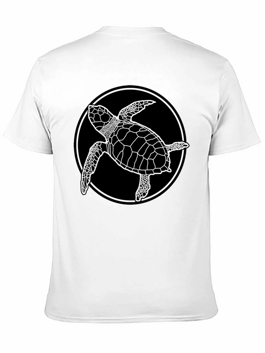 Camiseta Negra con Diseño de Tortuga Marina