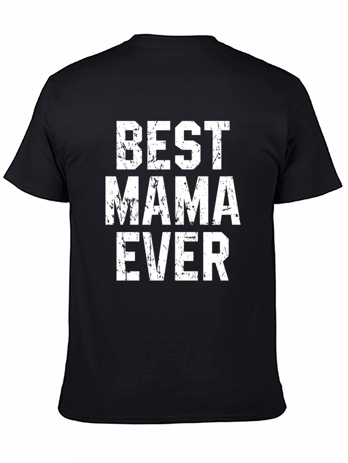 Camiseta Negra Best Mama Ever Estilo Grunge