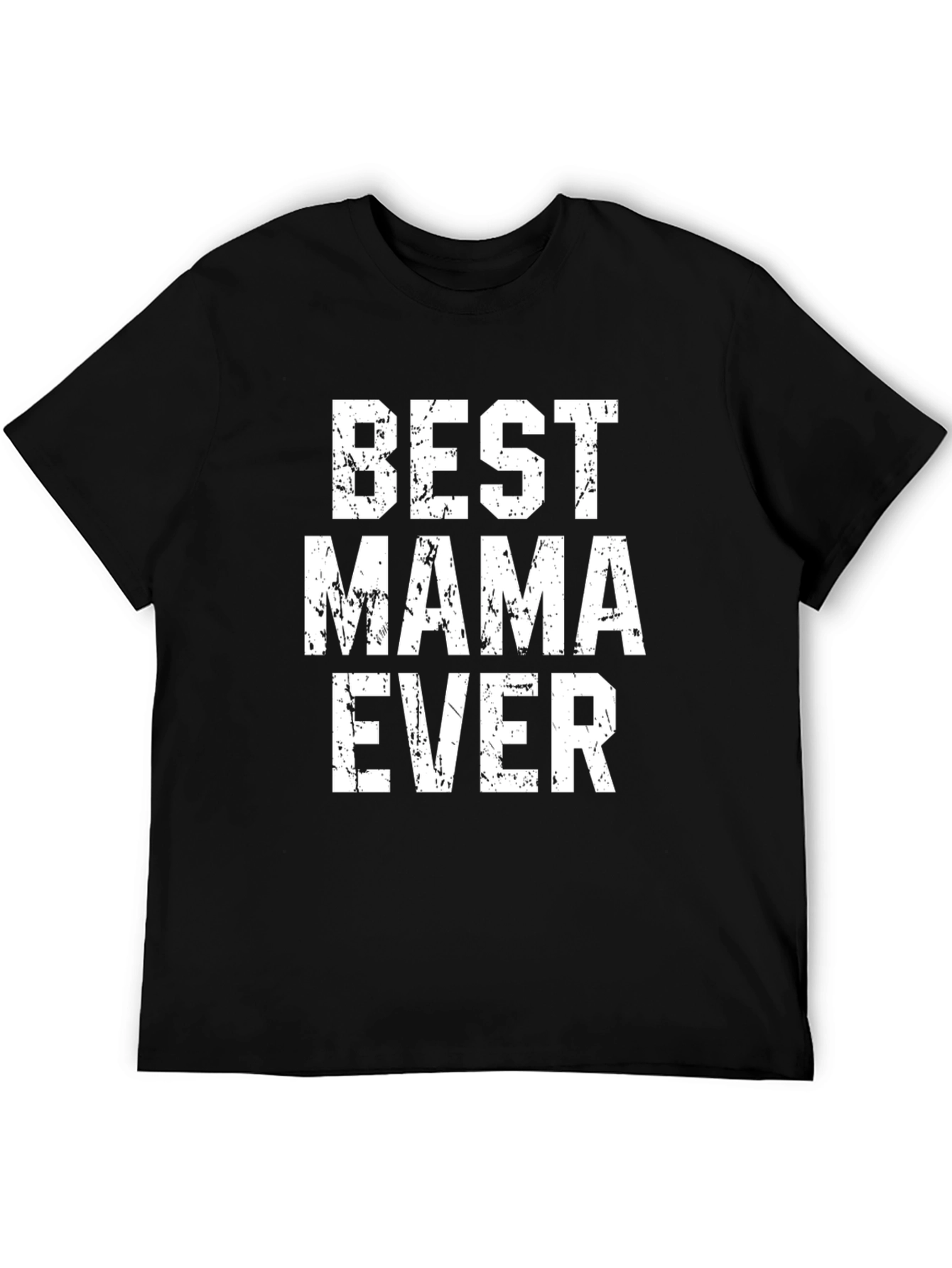 Camiseta Negra Best Mama Ever Estilo Grunge