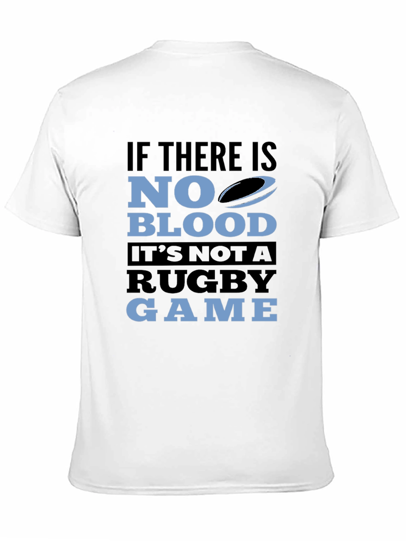 Camiseta Negra Rugby: Sin Sangre No Hay Juego