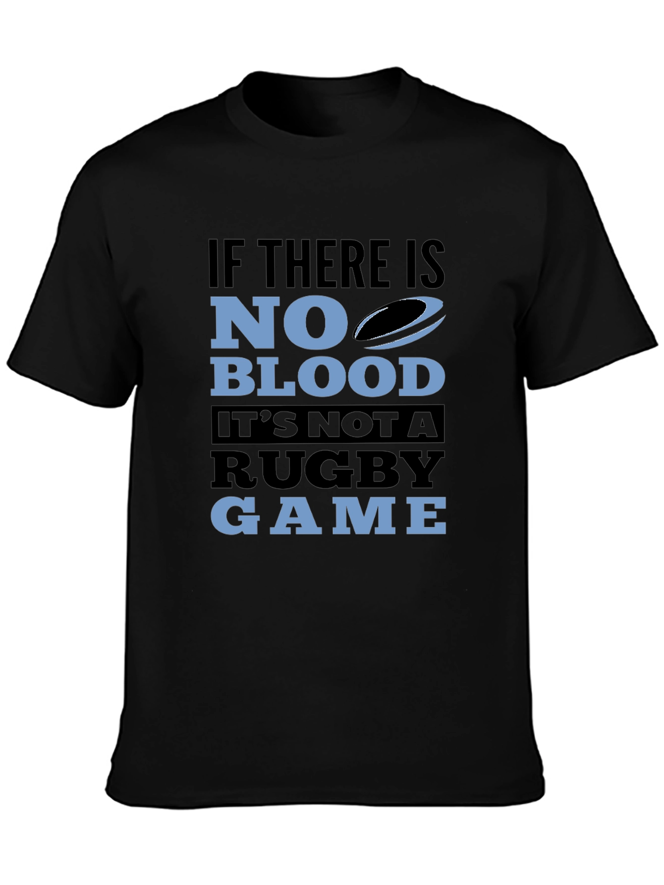Camiseta Negra Rugby: Sin Sangre No Hay Juego