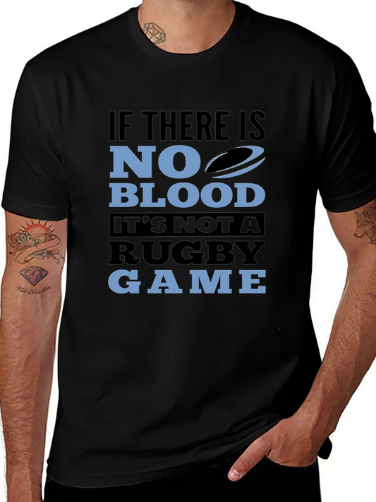 Camiseta Negra Rugby: Sin Sangre No Hay Juego