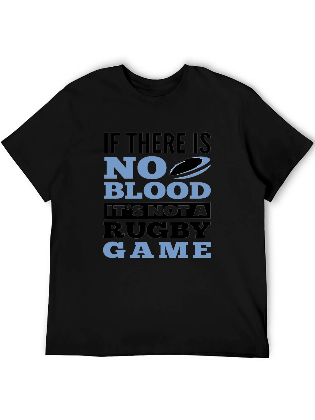 Camiseta Negra Rugby: Sin Sangre No Hay Juego
