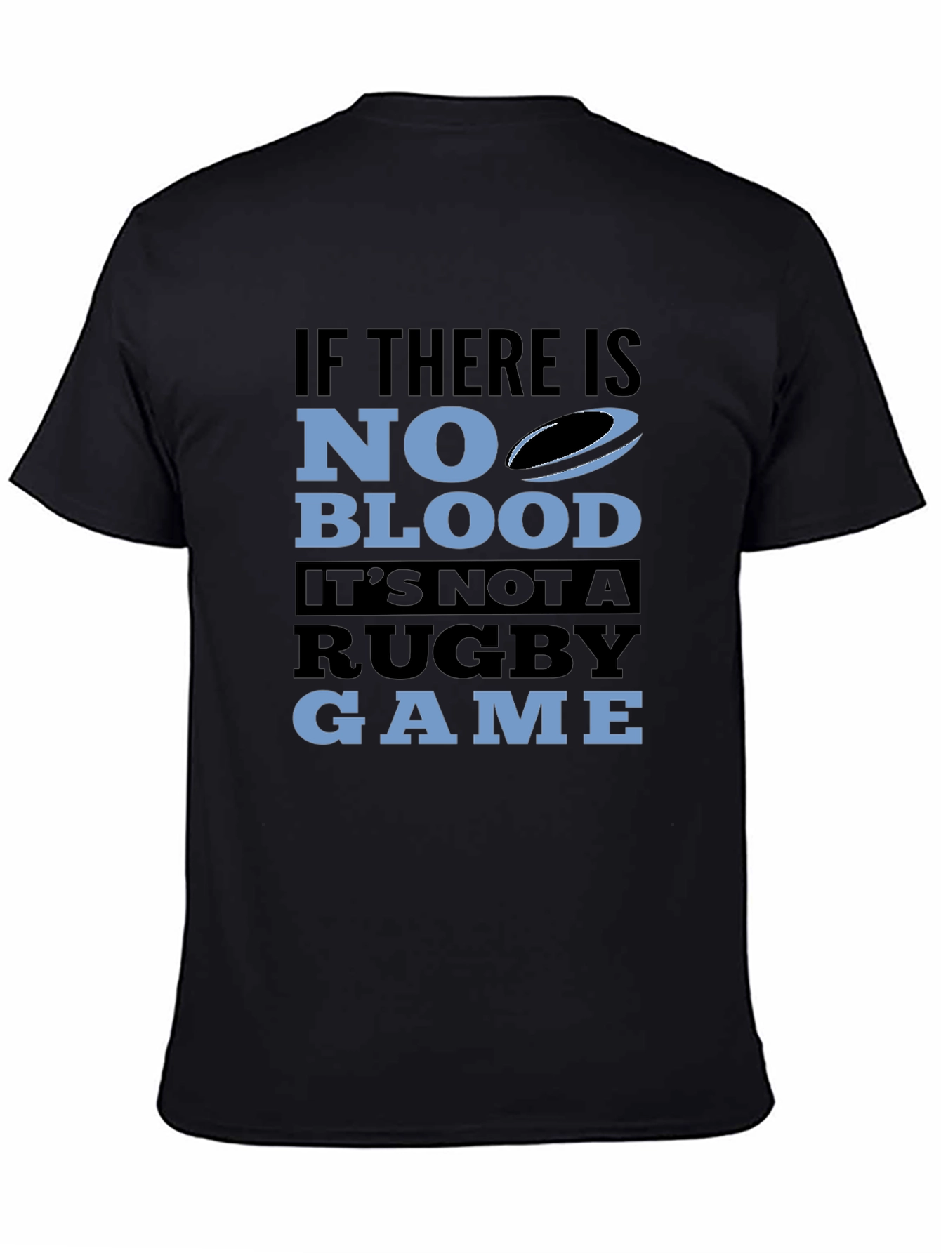 Camiseta Negra Rugby: Sin Sangre No Hay Juego