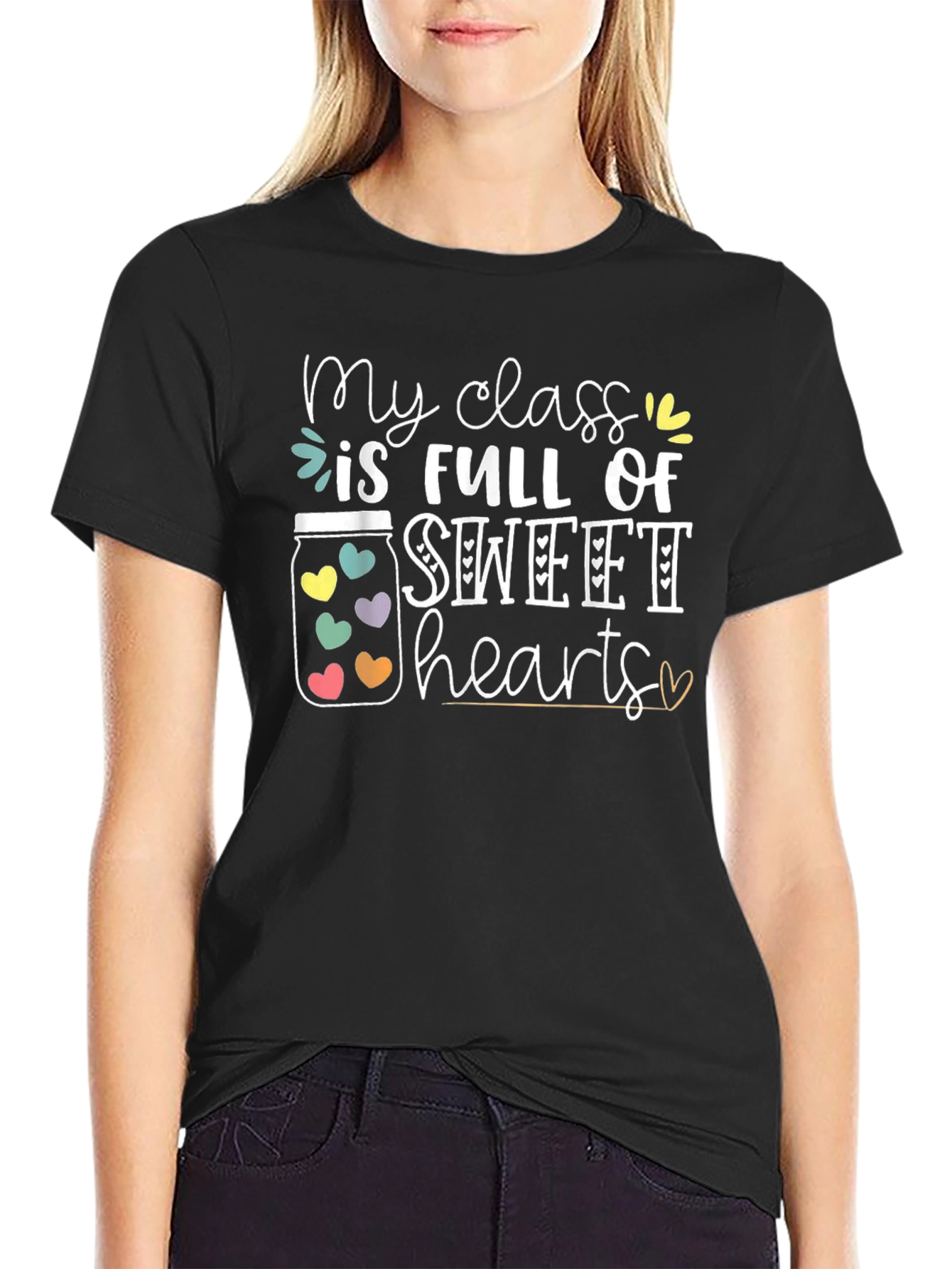 Camiseta Negra My Class is Full of Sweethearts