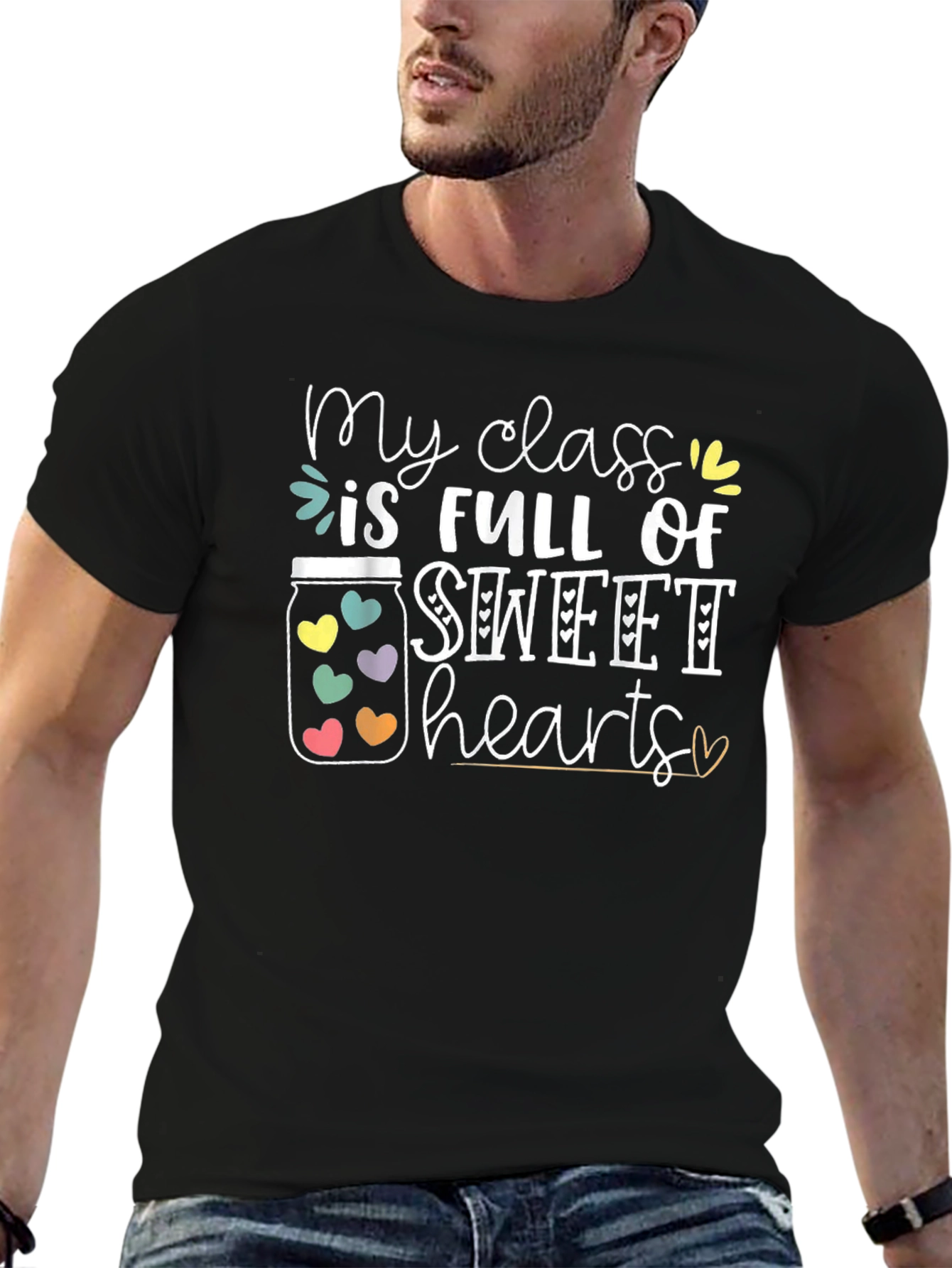 Camiseta Negra My Class is Full of Sweethearts