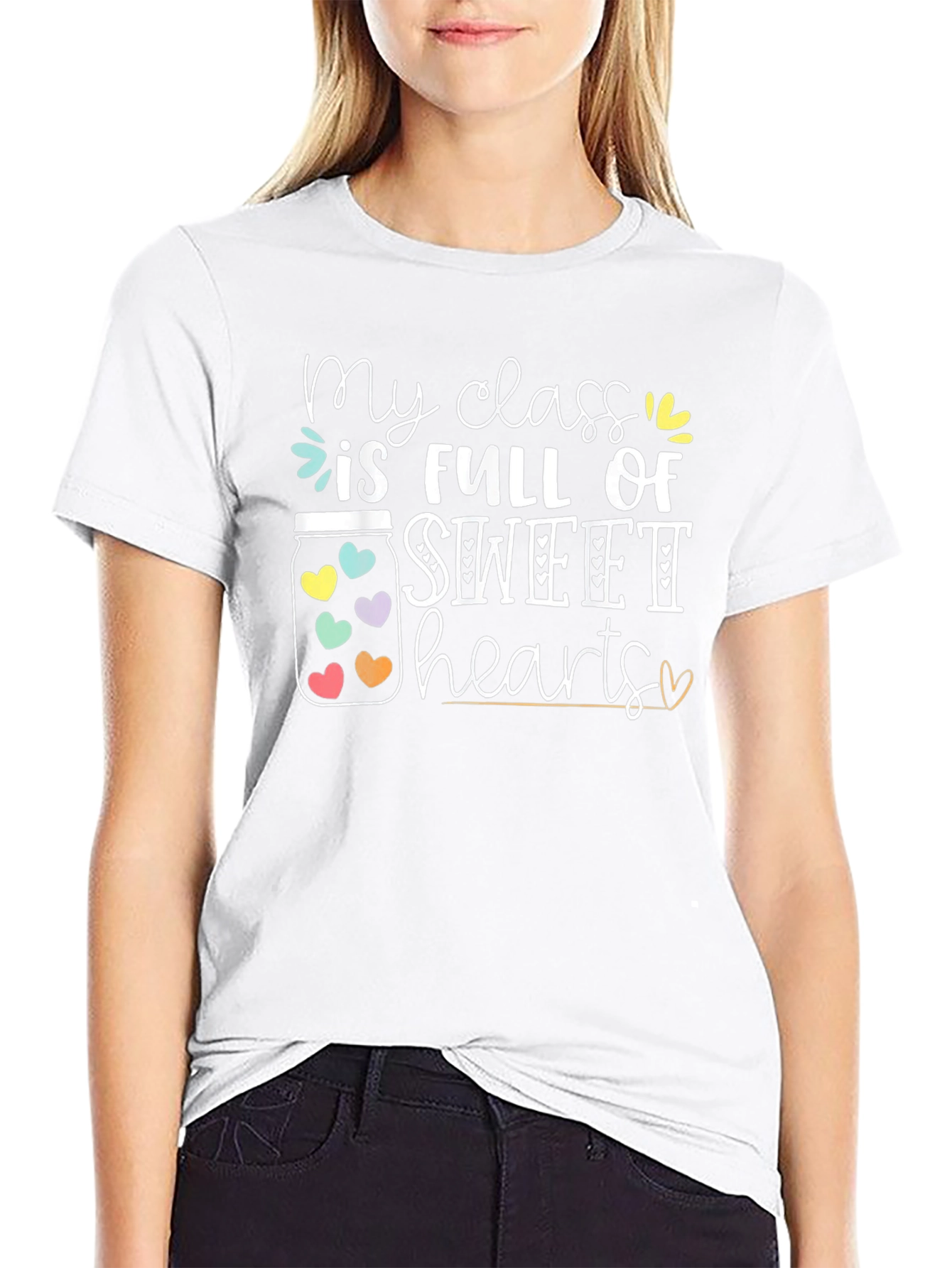 Camiseta Negra My Class is Full of Sweethearts