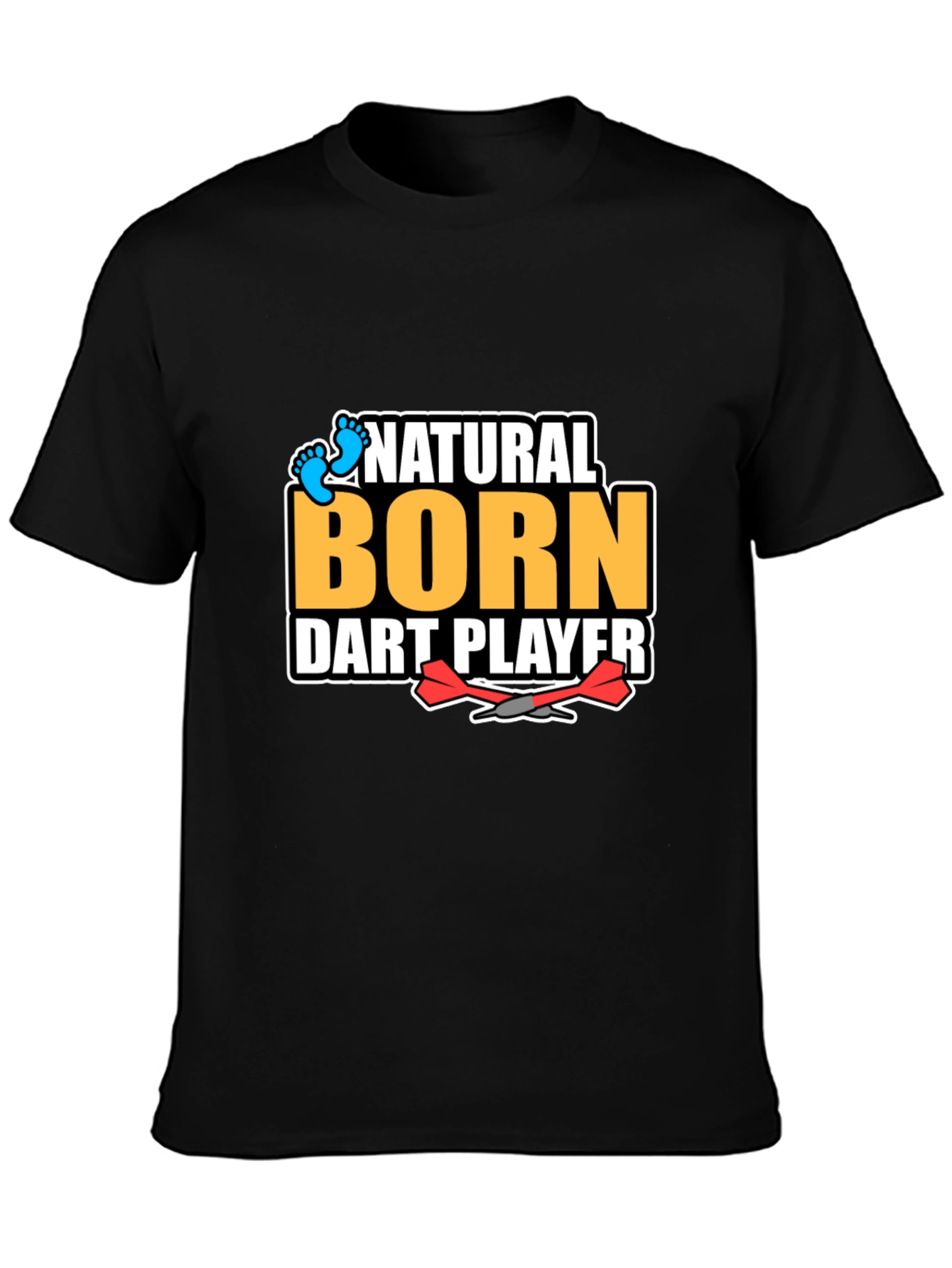 Camiseta Negra: Jugador de Dardos Nato