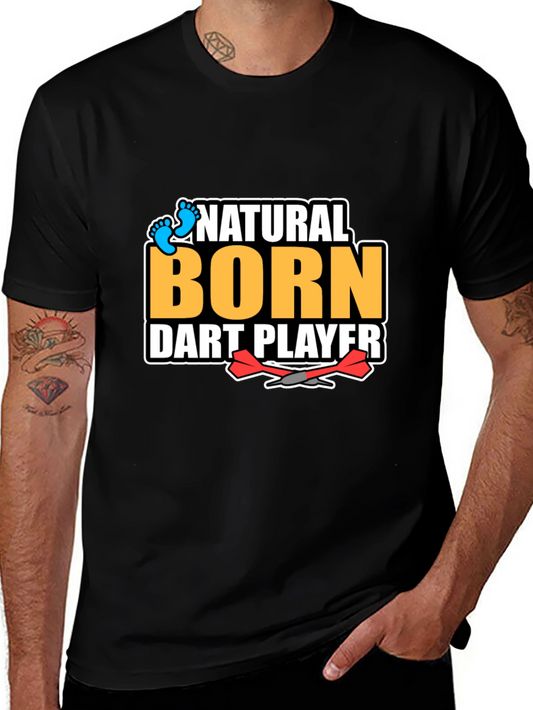 Camiseta Negra: Jugador de Dardos Nato