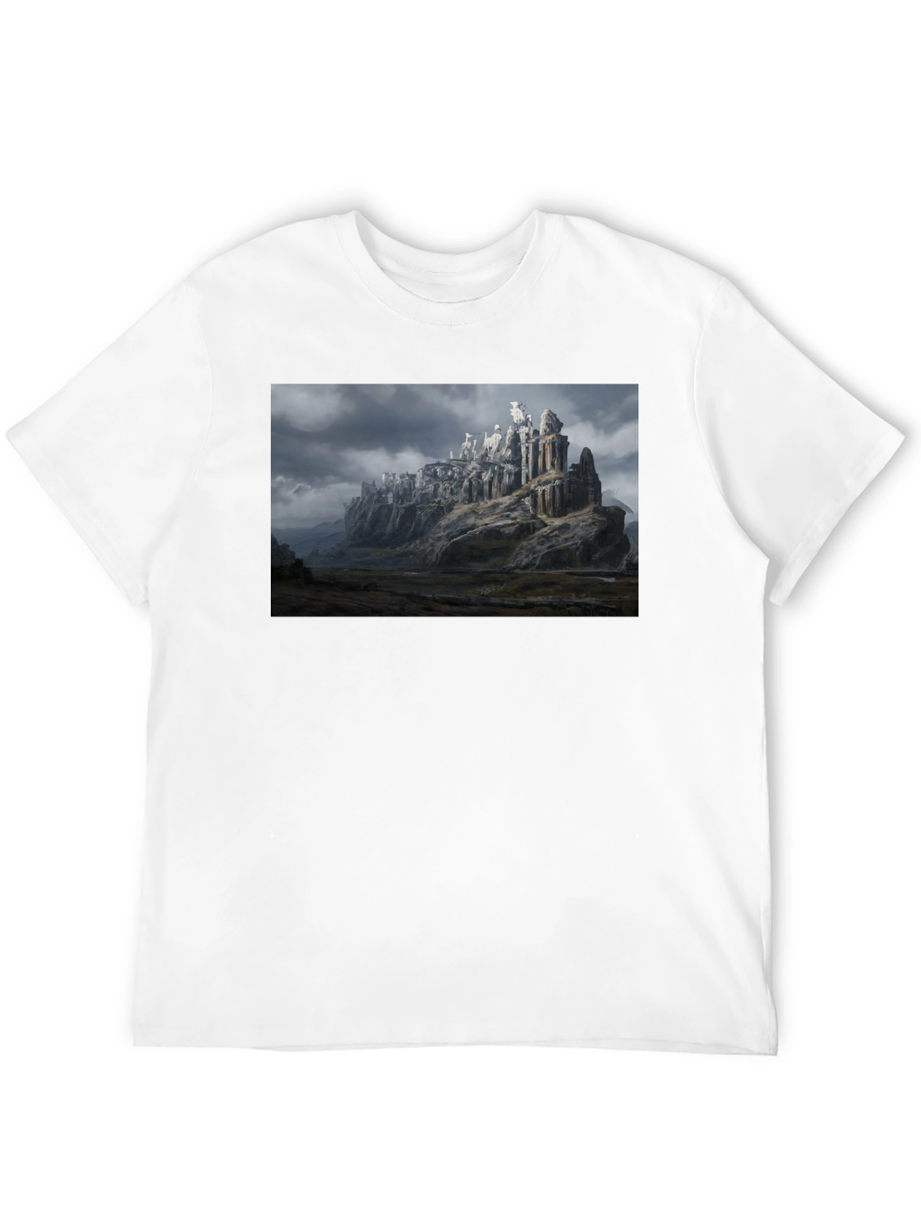 Camiseta Negra Fortaleza Fantasía