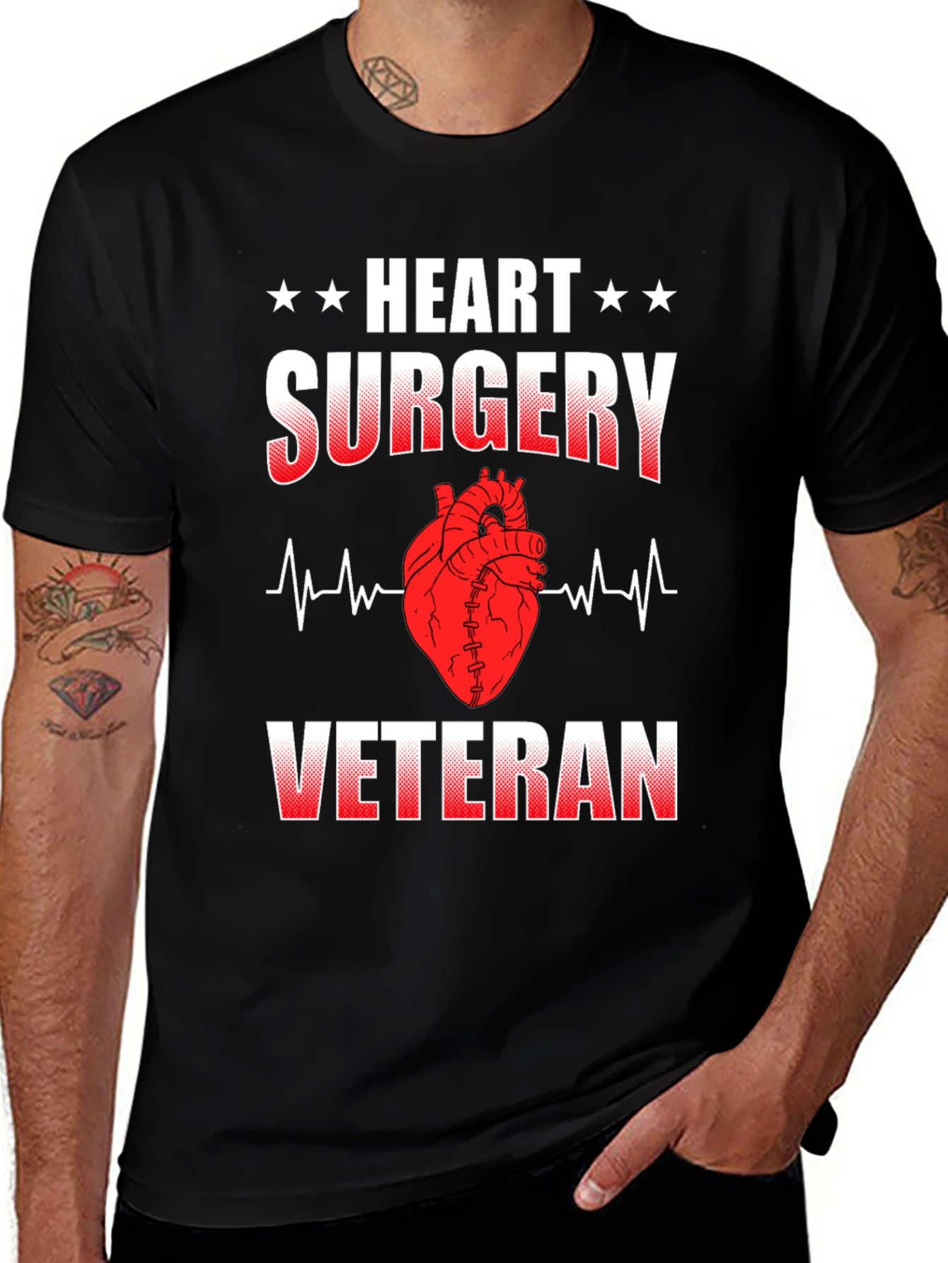 Camiseta Cirugía Cardíaca Veterano