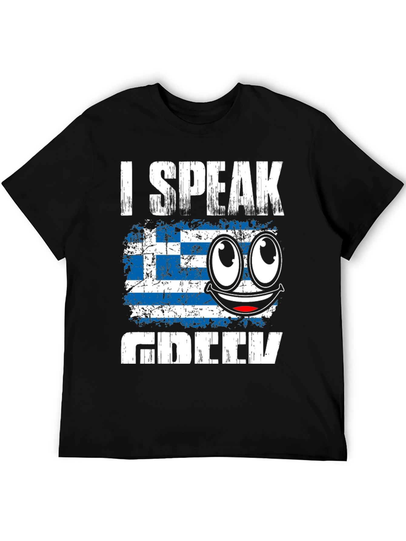 Camiseta Hablo Griego con Bandera de Grecia