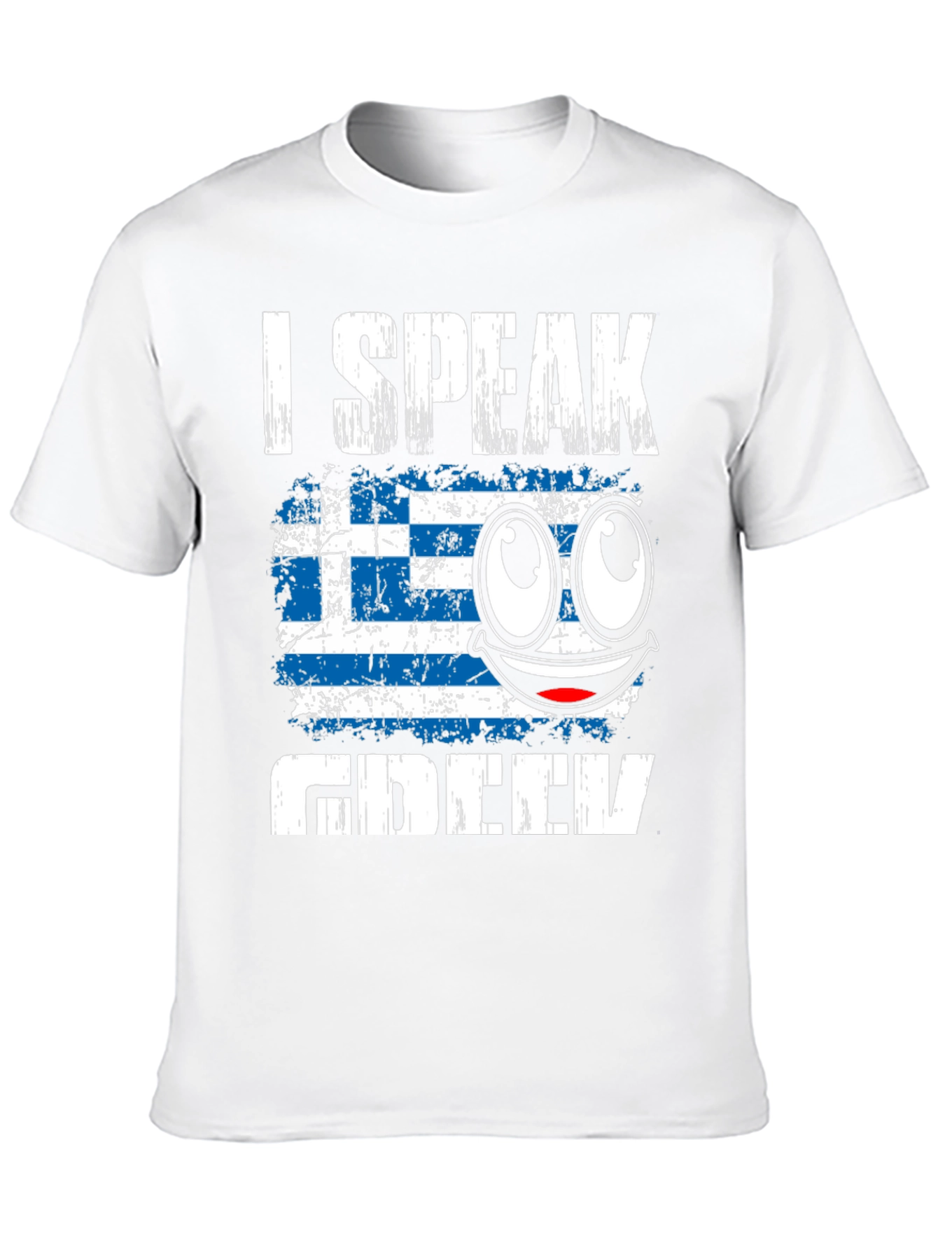 Camiseta Hablo Griego con Bandera de Grecia