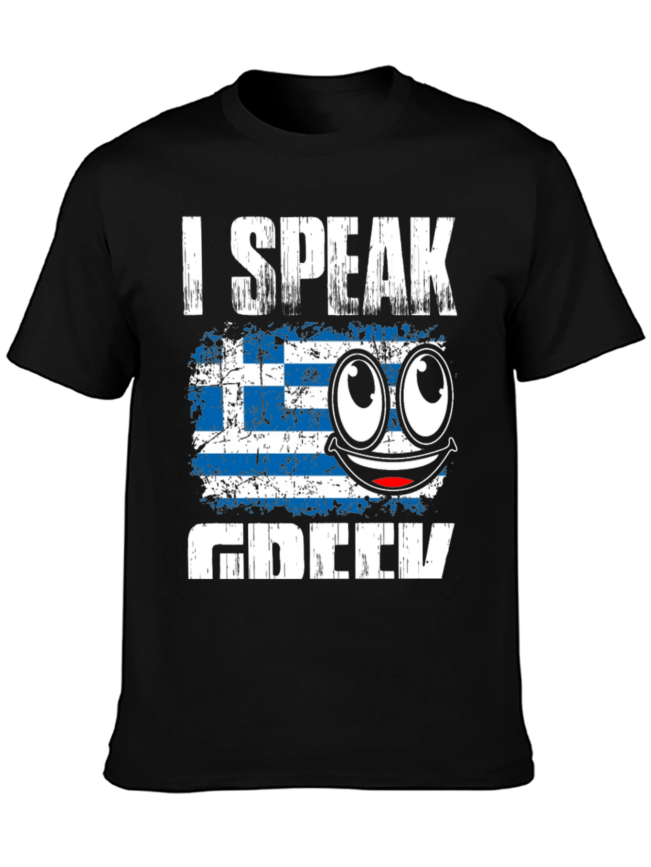Camiseta Hablo Griego con Bandera de Grecia