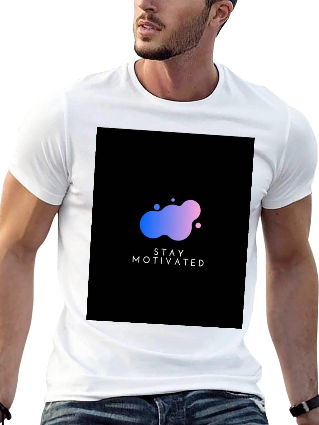 Camiseta Negra Stay Motivated