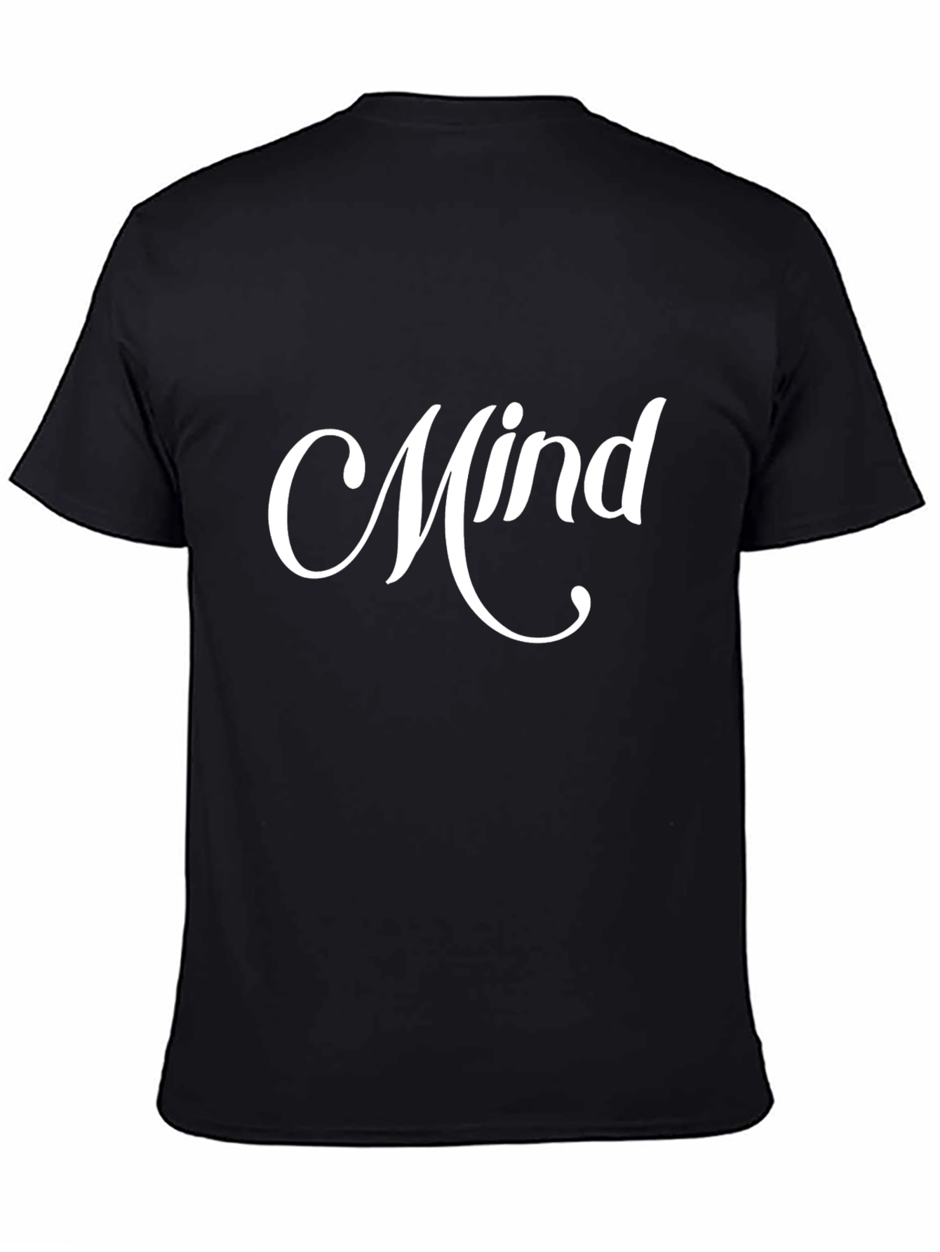 Camiseta Negra Mind Casual Hombre