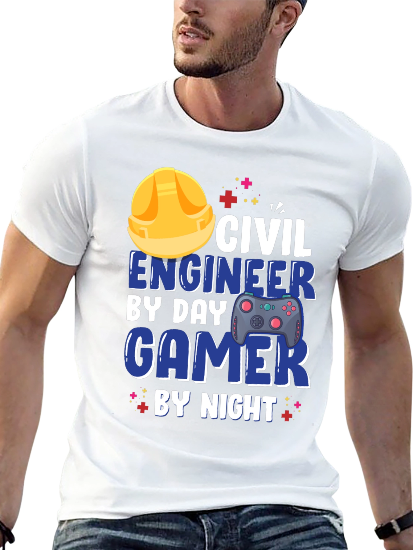Camiseta Hombre Civil Engineer Gamer