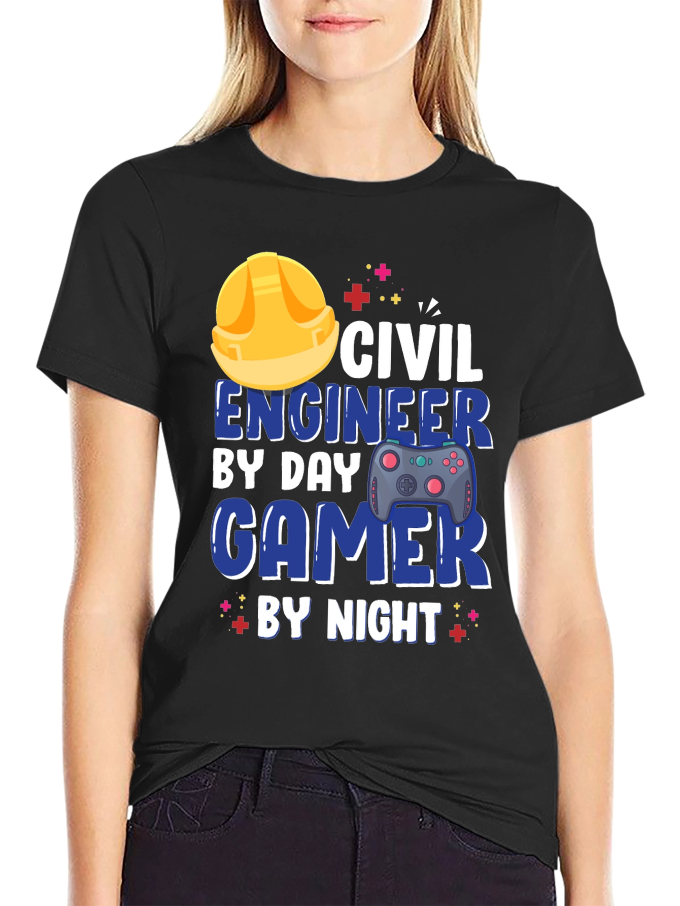 Camiseta Hombre Civil Engineer Gamer