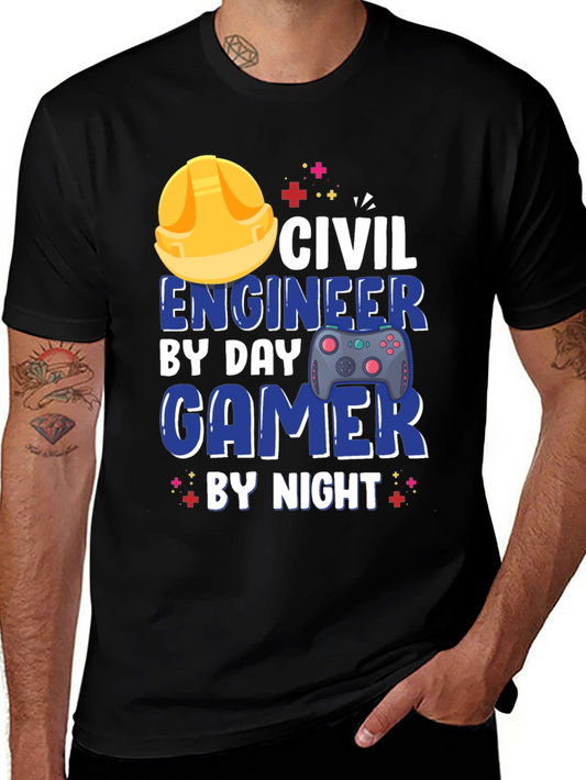 Camiseta Hombre Civil Engineer Gamer