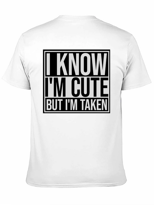 Camiseta Negra Graciosa - Sé que soy lindo pero estoy ocupado