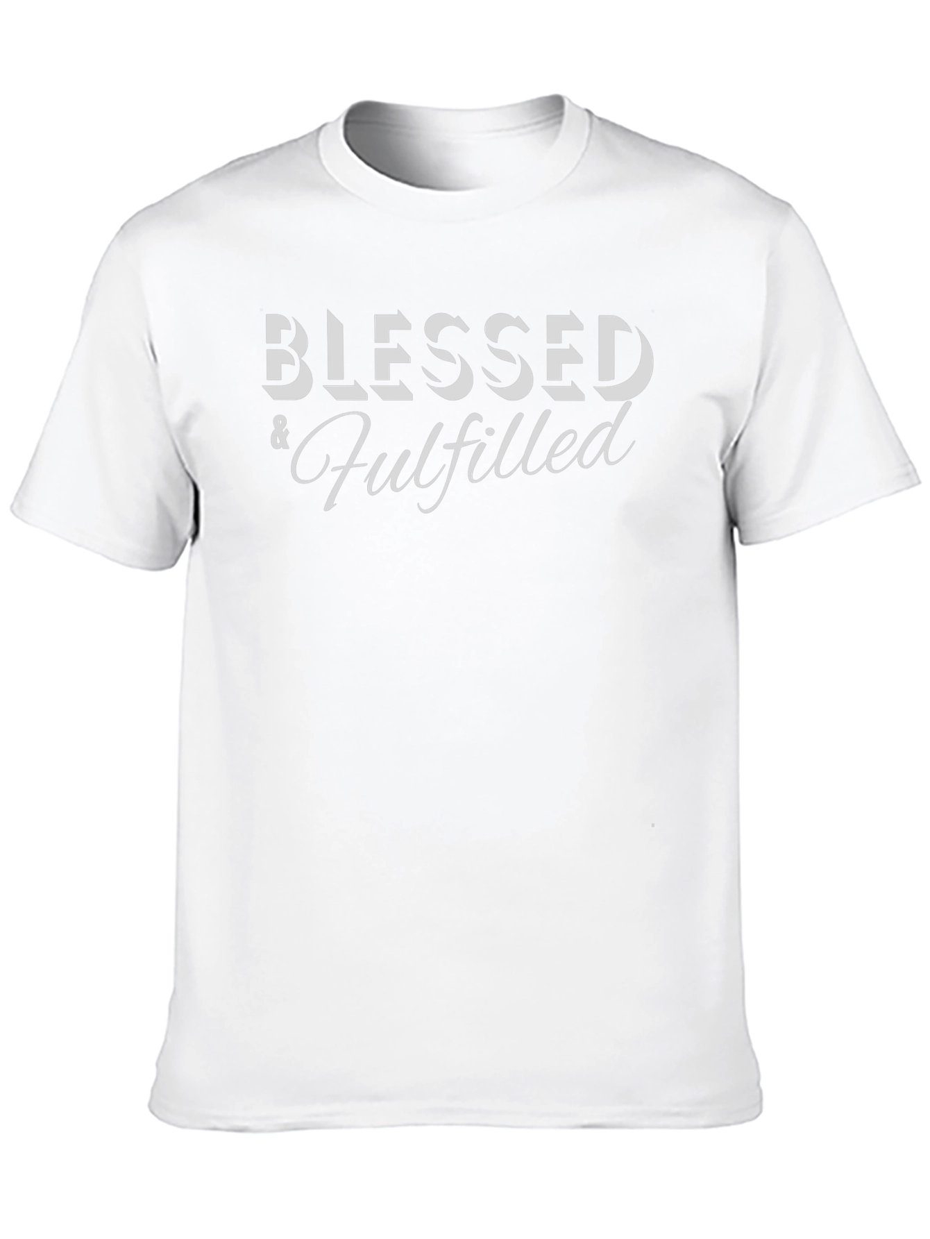 Camiseta Negra: Bendecido y Cumplido
