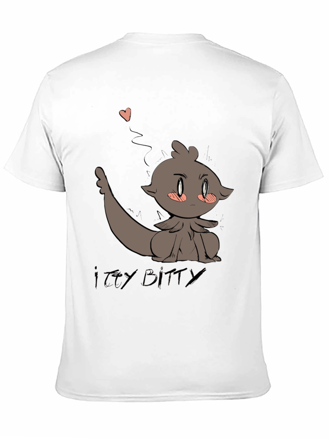 Camiseta Negra con Diseño Animado Itzy Bitty