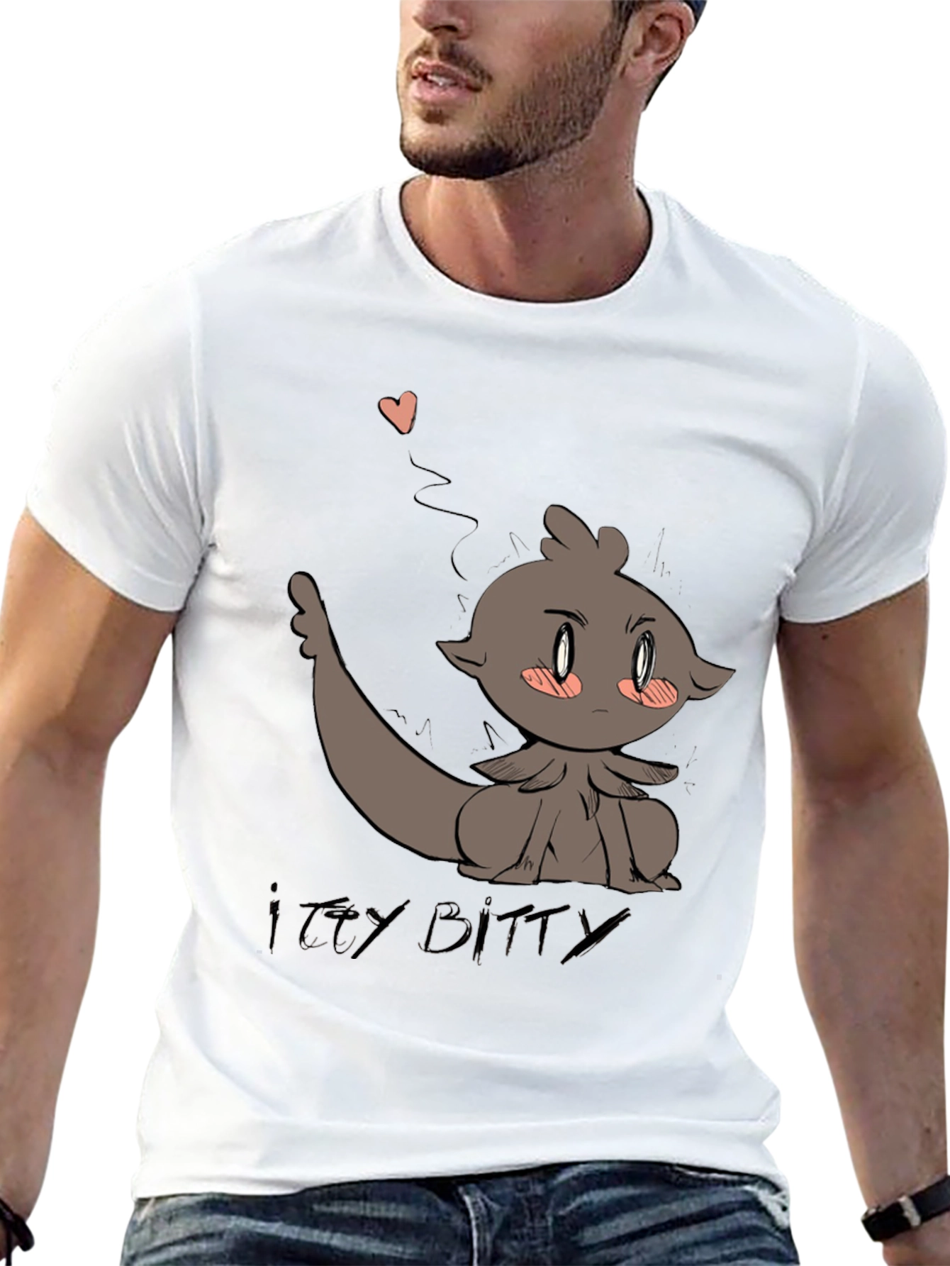 Camiseta Negra con Diseño Animado Itzy Bitty