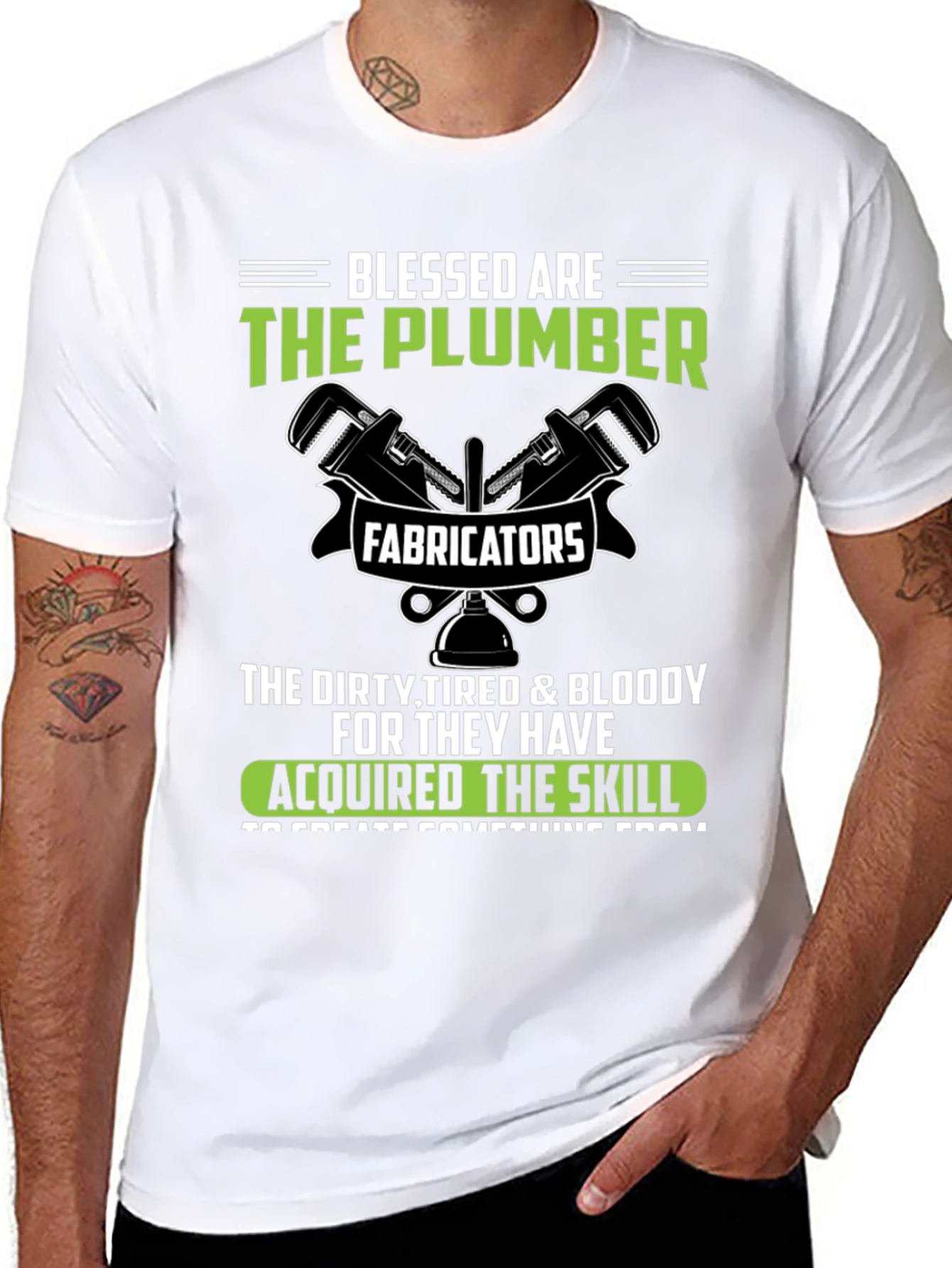 Camiseta Blessed Are The Plumber - Fabricators