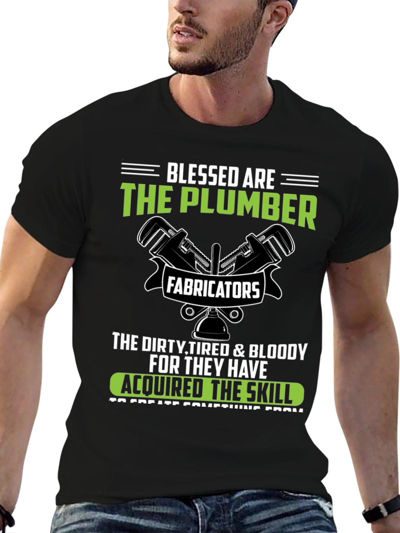 Camiseta Blessed Are The Plumber - Fabricators