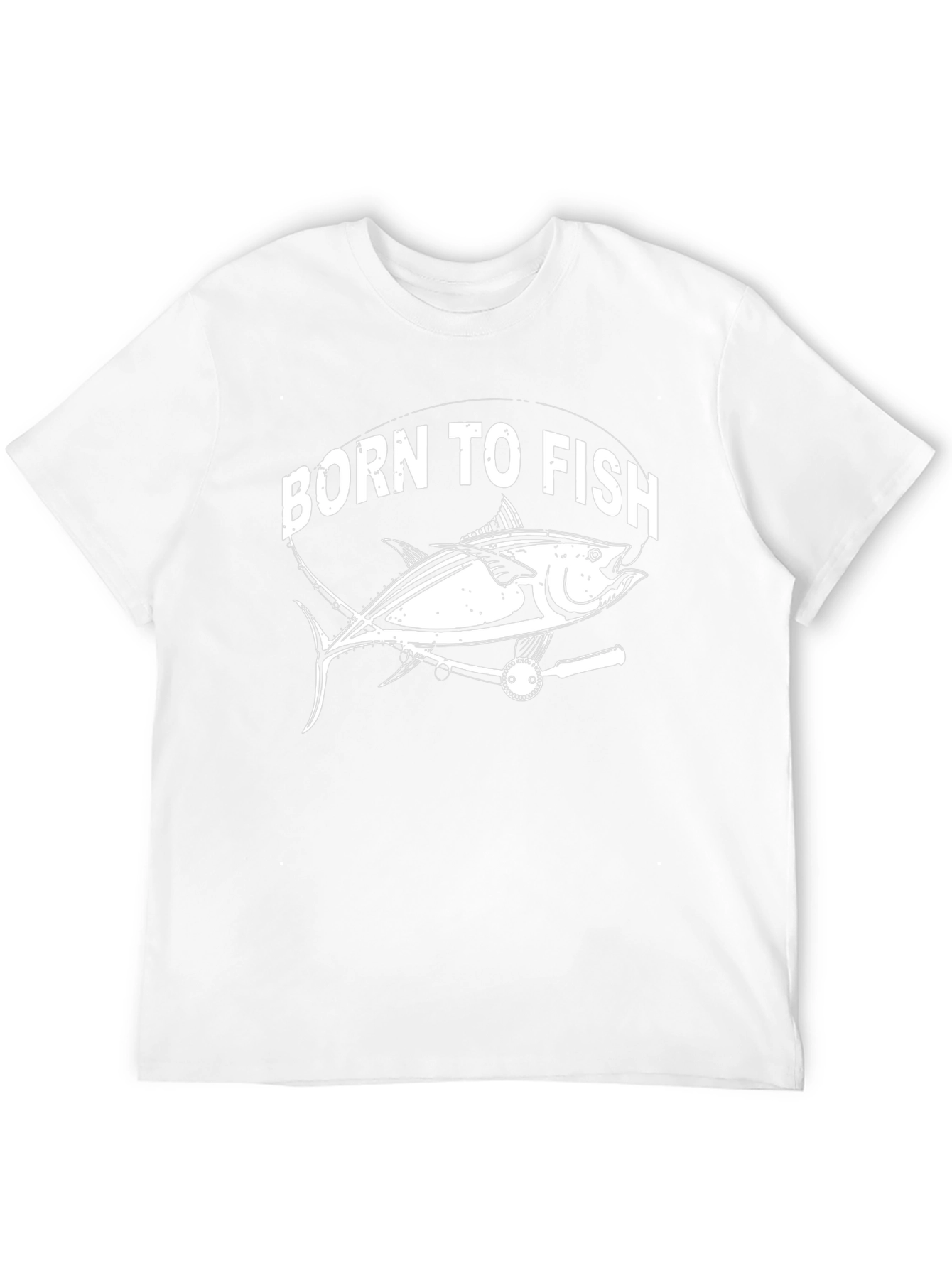 Camiseta Negra Born To Fish Pescado