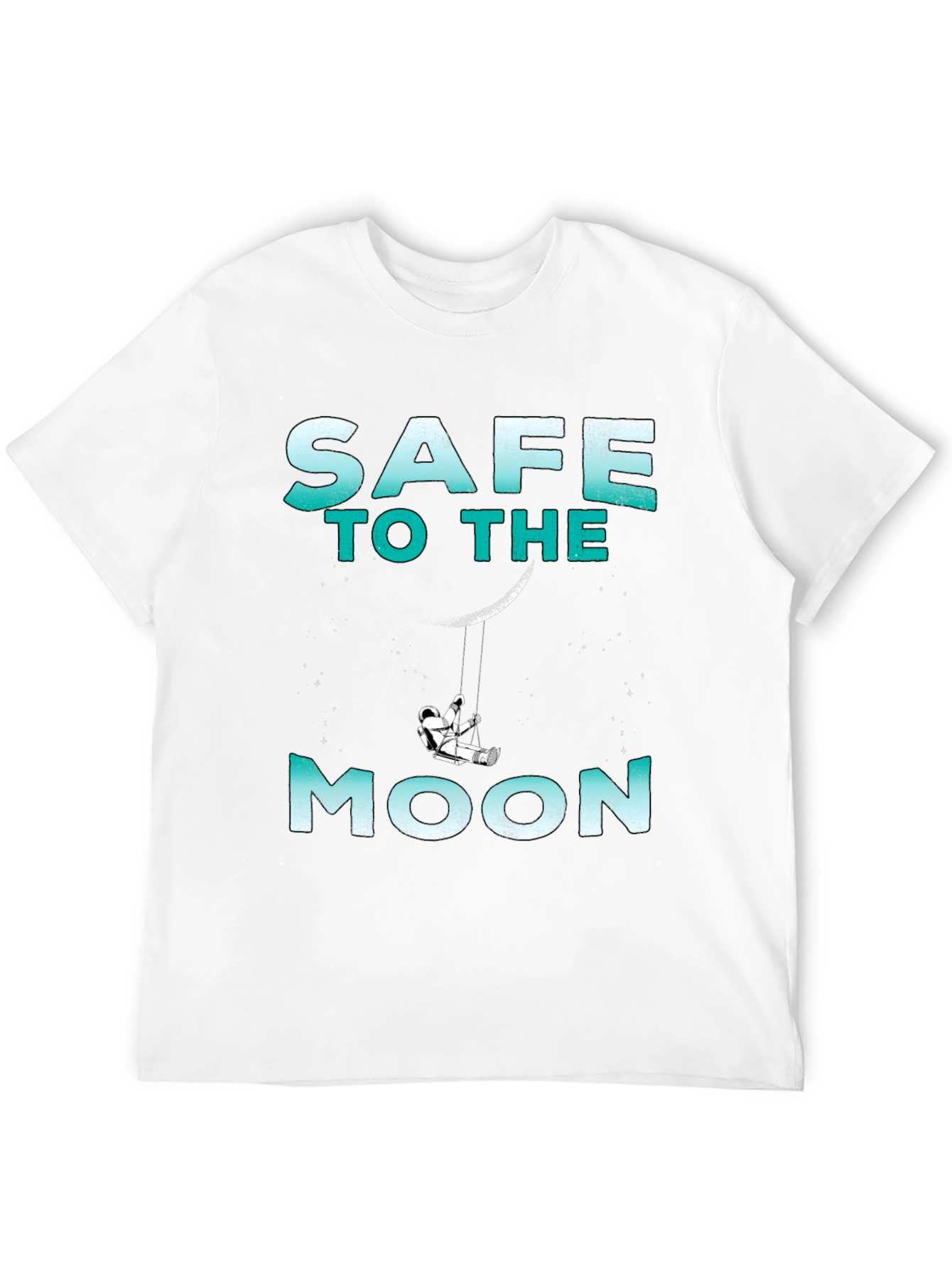 Camiseta Negra Safe to the Moon Unisex