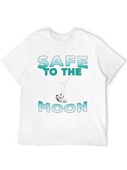 Camiseta Negra Safe to the Moon Unisex